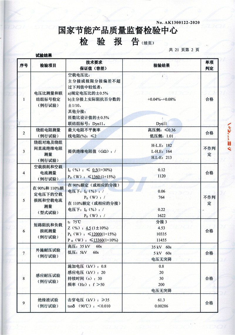 高低压试验报告-S11-1250包河包河包河油浸式变压器-2.jpg